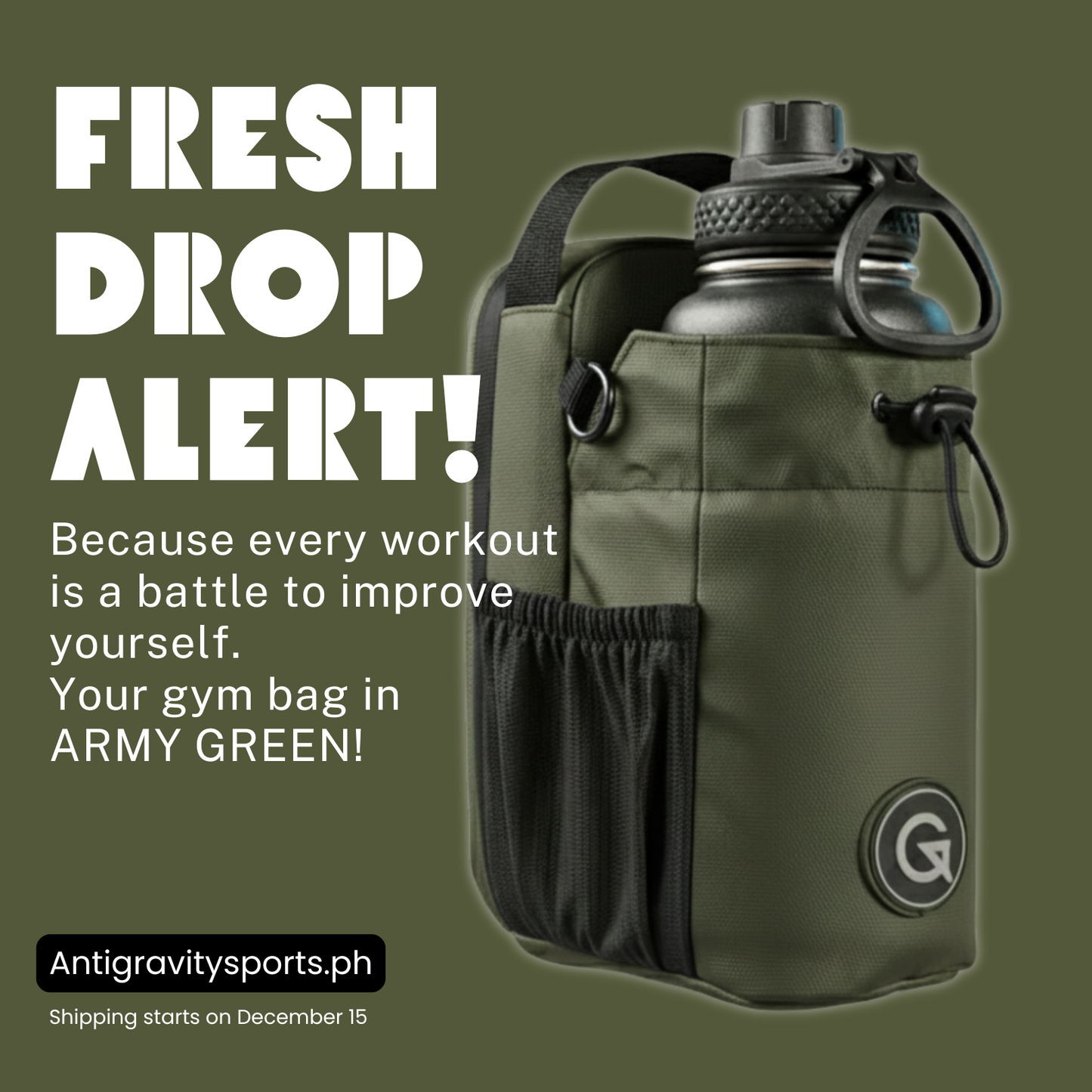 ANTIGRAVITY Magnetic Gym Bag